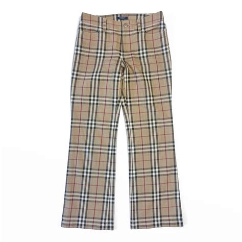 burberry london nova check linen pants|Burberry store online.